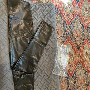 Leather like leggings